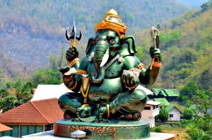 Ganesha (Sanskrit: गणेश; IAST: Gaṇeśa; About this sound listen (help·info)), also spelled Ganesa and Ganesh, also known as Pillaiyar, Ganapati and Vinayaka, is one of the best-known and most widely worshipped deities in the Hindu pantheon.
